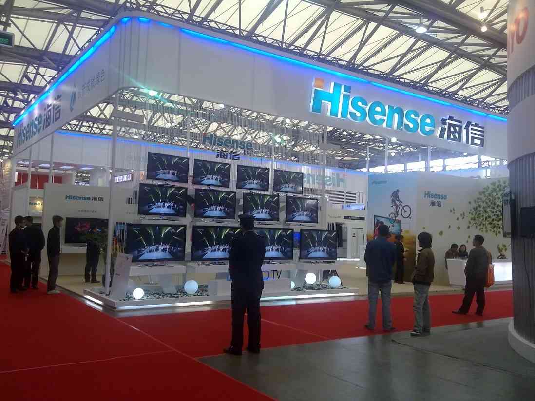 上海国际家电展_展示设计,海信电子_展会设计搭建案例,展台搭建商